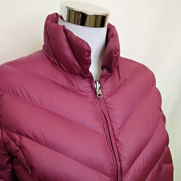 Patagonia Down Puffer Jacket Women's S Pink Full Zip Hoodless #J5284 - Picture 4 of 16